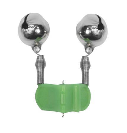 Double green bell with clip 22mm 10pcs