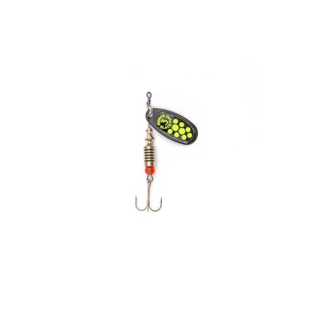 Spinner Mepps Black Fury silver/chartreuse dots 3pcs