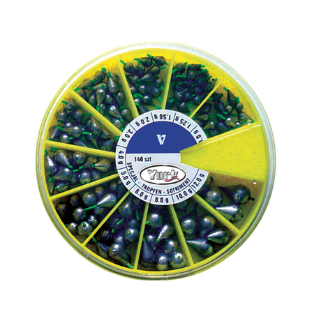 Set ofSinkers with plastic 