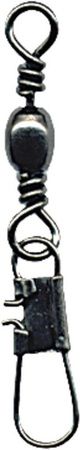 Standard swivel with interlock snap black 8 / 10x10pcs