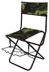 Woodland chair with rod holder