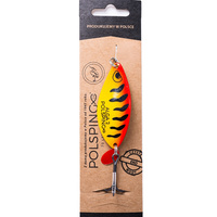 żółto-czerwony w czarne paski