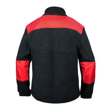 Premium Fleece Jacket black-red