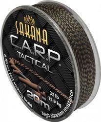 Sakana C.A.R.P. Tactical Braid brązowo-czarna 35lb 20m
