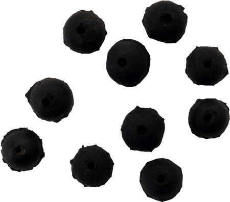 Rubber beads 8mm 10pcs