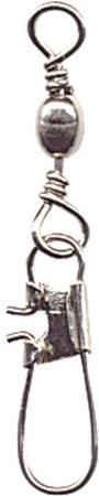Standard swivel with interlock snap nickel 5/0 / 5x5pcs