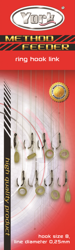 Method ring leader - 0,22mm Hook 10 8pcs