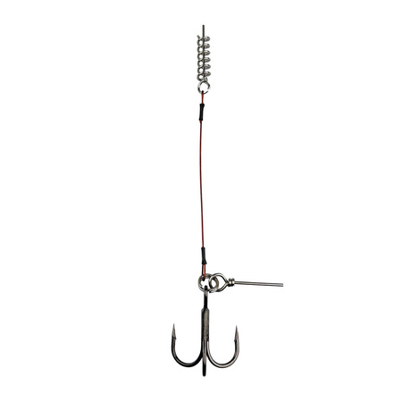 Professional rigging system with treble hook