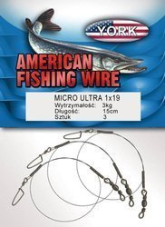 Micro Ultra leader with swivel and snap 3kg/25cm