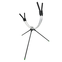 Metal rod rest for ice fishing rod