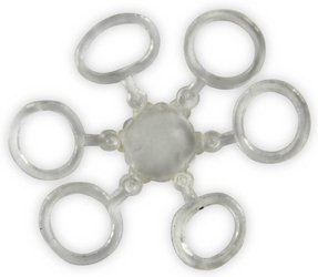 Bait bands with hole 6mm 10pcs