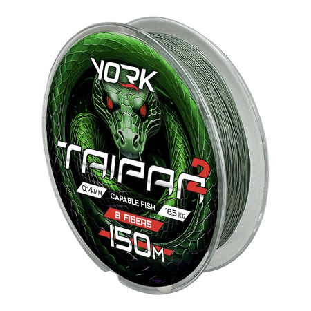 Plecionka York Taipan 2 zielona 150m