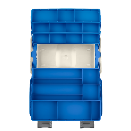 Panaro box with 6 shelves blue