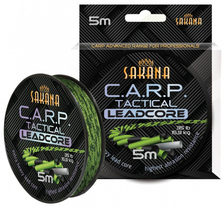 Sakana C.A.R.P. Tactical Leadcore zielono-czarny 5m