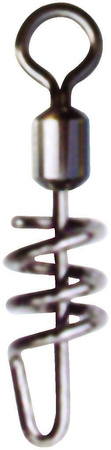 Krętlik lux z agrafką spiralną czarny 1/0 / 5x5szt