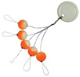 Korálky červeno bílé