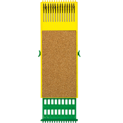 Rig board with spring and cork
