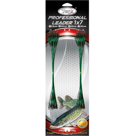 Przypon professional 1x7 10kg 25cm 50szt czarne