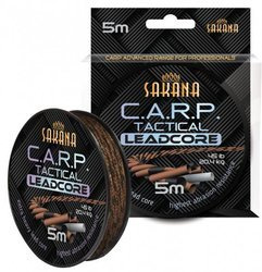 Sakana C.A.R.P. Tactical Leadcore brązowo-czarny 5m