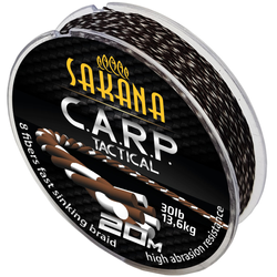 Sakana C.A.R.P. Tactical Braid brązowo-biała 40lb 20m