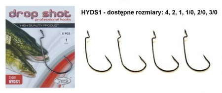Hak York Drop Shot Professional 1/0 10x5szt