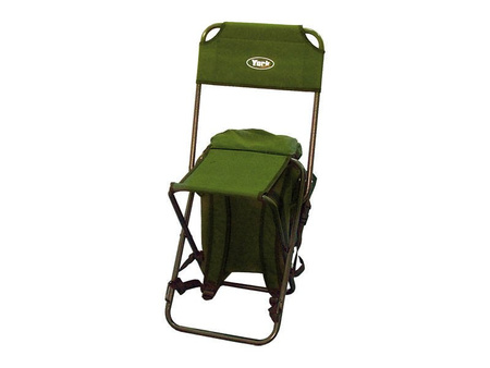 Chair with rucksack and back rest