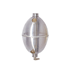 Oval float centre hole XL 10pcs