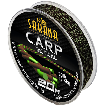 Sakana C.A.R.P. Tactical Braid brown-green 40lb 20m